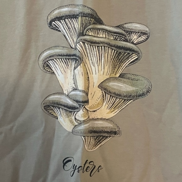Mens Size XL Mushroom Tshirt Premium Heavy Cotton Boxy Fit Print Tee - Picture 2 of 10